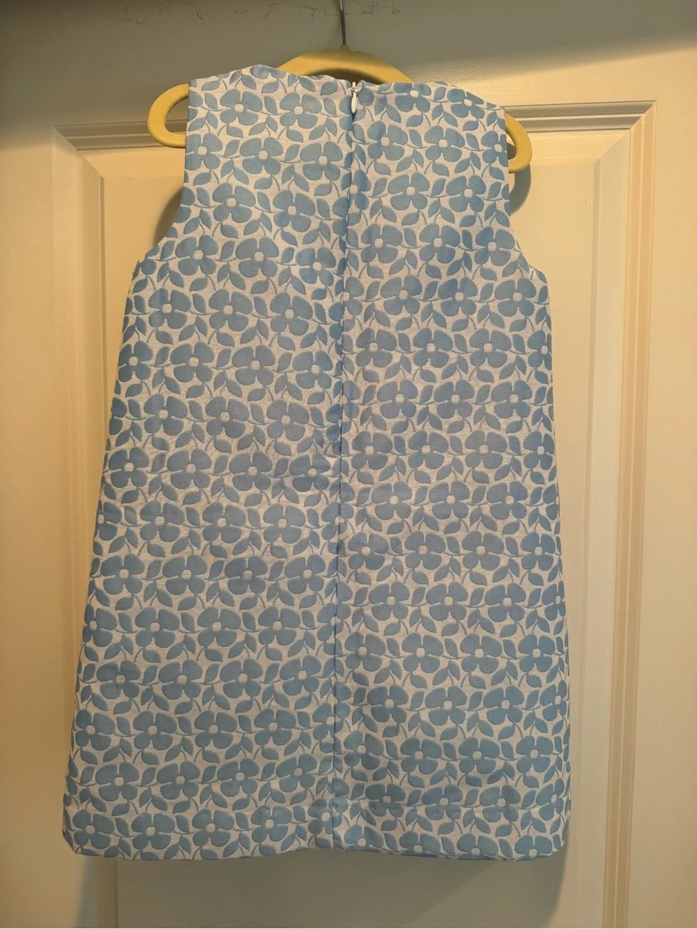 Little English Blue and White Floral Shift Dress